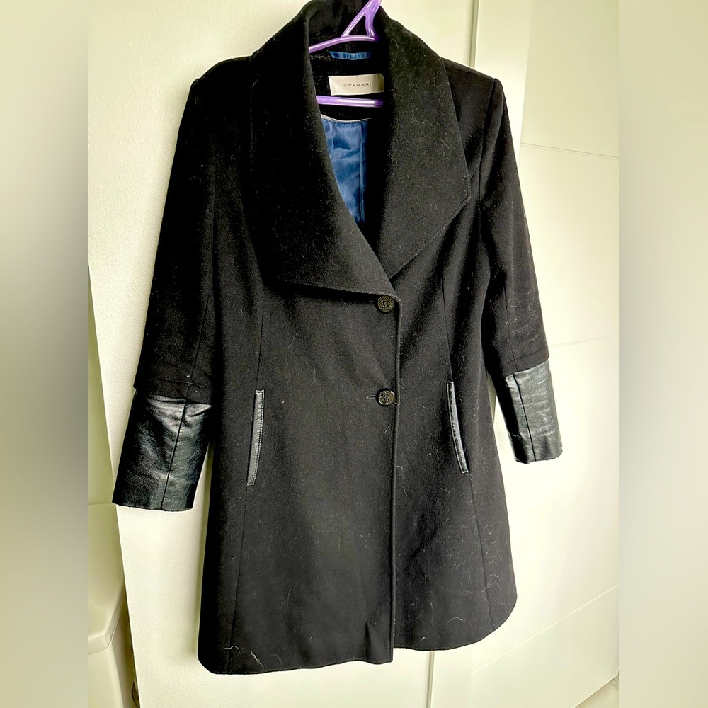 Black wool coat